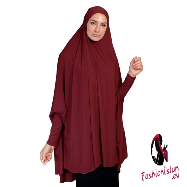Khimar Burqa Long Hijab Scarf Muslim Women Large Amira Overhead Prayer Clothes Islamic Long Sleeve Niqab Jilbab Abaya Arab Tops