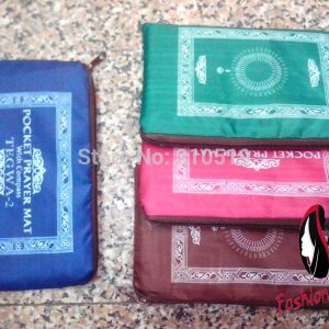 24pcs/lot Travel muslim silk pocket size protable prayer mat