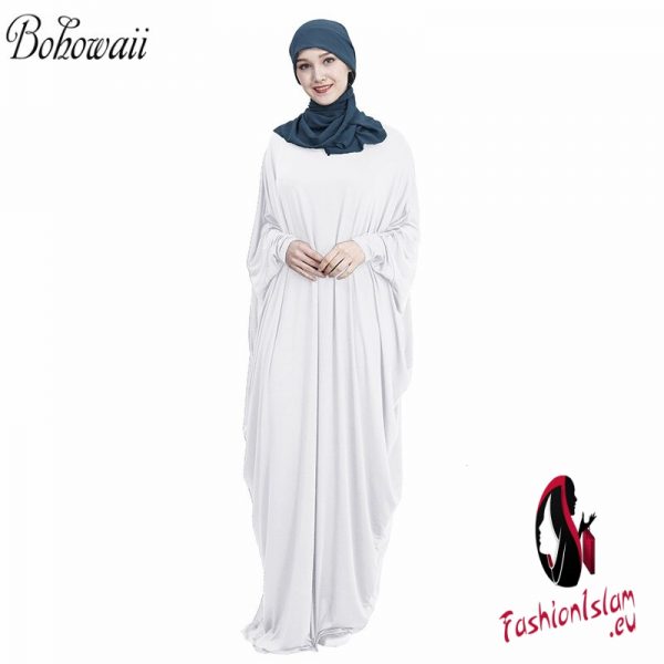  Women's Prayer Garment Muslim Islamic Ramadan Prayer Dress Soft Abaya Robe De Priere Femme