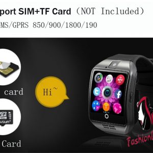 2019 Q18 Bluetoth Smart Watch GSM Camera TF Card Phone Wrist Watch for Android Phone Electronic Wrist Watches Smartwatch