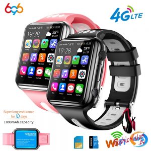 696 4G GPS Wifi location Student/Children Smart Watch Phone H1/W5 android system app install Bluetooth Smartwatch 4G SIM Card