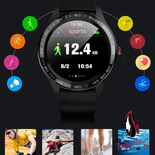 UTELITE L9 Men Smart Watch IP68 Waterproof ECG Heart Rate Blood Pressure Monitor Full Touch Screen Clock for Xiaomi Huawei Phone