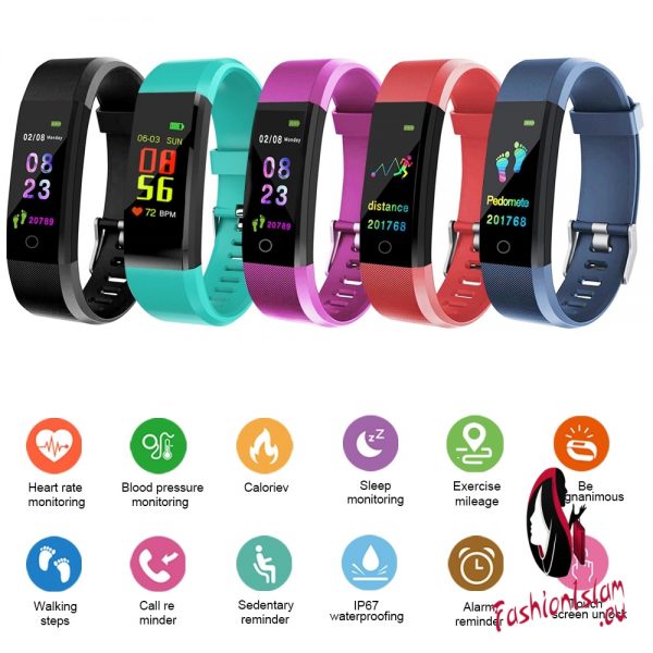 DOOLNNG Smartwatch  Bluetooth Smart Watch Waterproof Women Men Health Monitor Heart rate/Blood Pressure