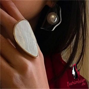 Fashion woman rings acetate plate The adjustable ring oval acrylic resin geometry rings Trendy Geometric Wedding bands rings