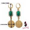 ZKD  islam Arab Coin Gold Color Turkey Coins Earrings muslim jewelry