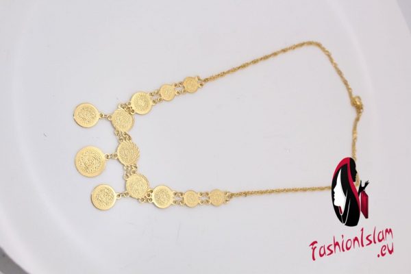 zkd islam muslim Turkey Coins Arab Coins necklace necklace Length 50 cm / 19.7 inch  Turks Africa Party jewerly