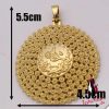ZKD  islam muslim Turks round Pendant Necklace Arab Coin for Women Gold Color Turkey Coins Jewelry