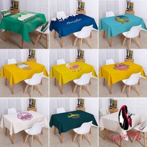 Religious Supplies Islamic Muslim Mosque Waterproof Tablecloth Ramadan Eid Festival Printed Home Kitchens Decoration Table cloth