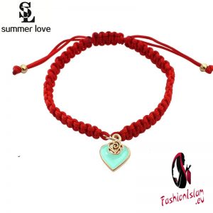2019 Red Thread Bracelet Heart Charm Bracelets For Women Handmade Braided Rope Friendship Jewelry Lucky Adjustable Fashion New