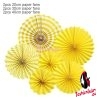 6pc yellow fan