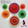 6pc multicolor fan