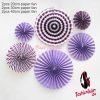 6pc purple fan