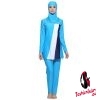 Women Stripe Printed Muslim Swimwear Hijab  Islamic Plus Size Swimsuit Swim Surf Wear Sport Burkinis 5xl 6XL