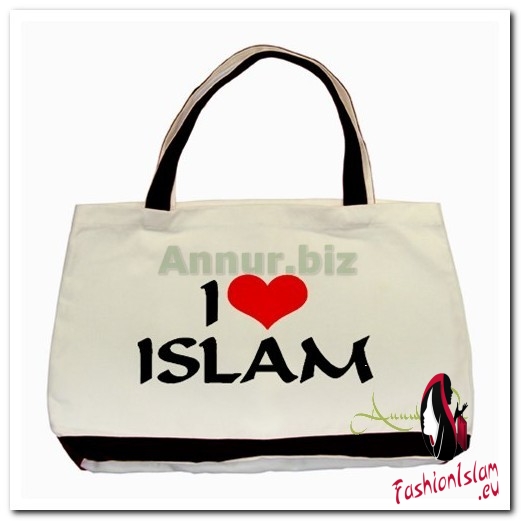 I Love Islam Basic Tote Bag front