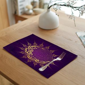 32cmX45cm Home Decoration Printing Star Moon Dining Table Heat Pad Muslim Ramadan Decoration Middle East Ramadan EID Muslim